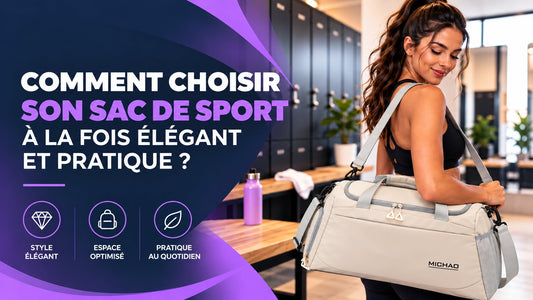 femme porte sac de sport pratique et élégant sur son épaule