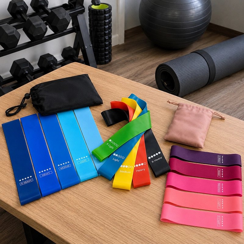 3 variantes d elastique sport poss sur une table