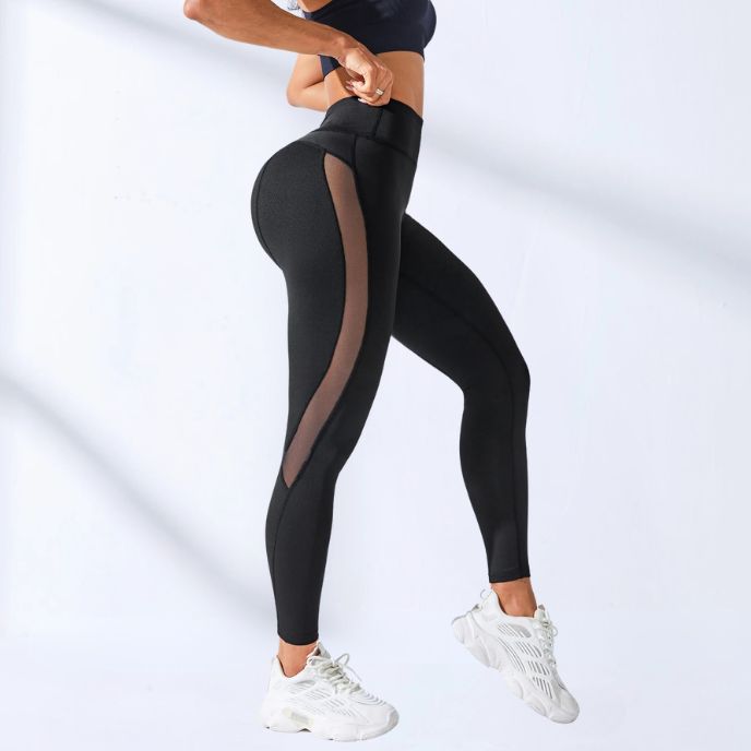 femme porte legging sport sculptant vue de côté