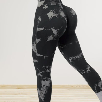 femme porte leggings sport femme noir vue de côté